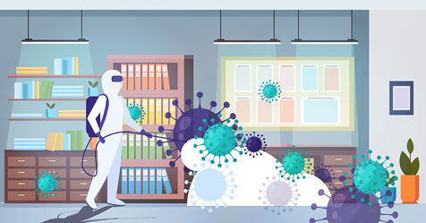 coronavirus cleaning, disinfecting