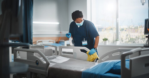 hospital, hospital cleaning, hospital housekeeper, EVS, environmental services