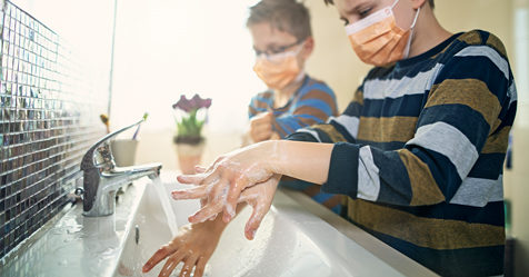 masks, handwashing