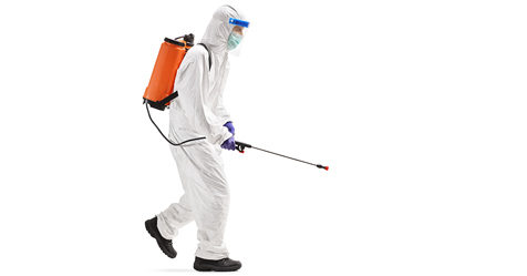 PPE, hazmat, disinfection