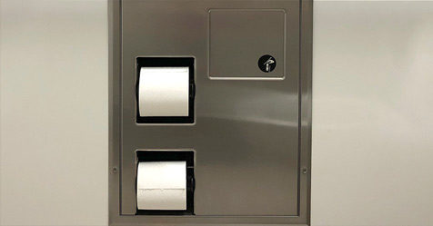 Take Care When Emptying Sanitary Disposal Units in Women’s Restrooms