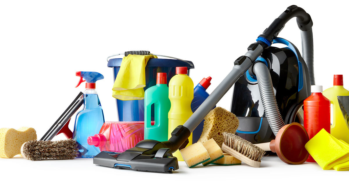 cleaning supplies, cleaning products