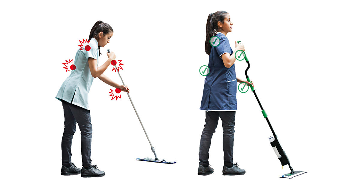 Ergonomic Study Indicates Unger Excella Helps Keep Cleaners Safe