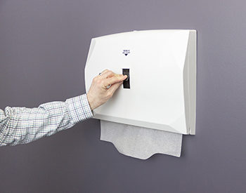 Health Gards lever-action toilet seat cover dispenser