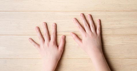 Child's hands