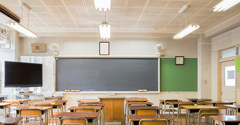 Empty classroom