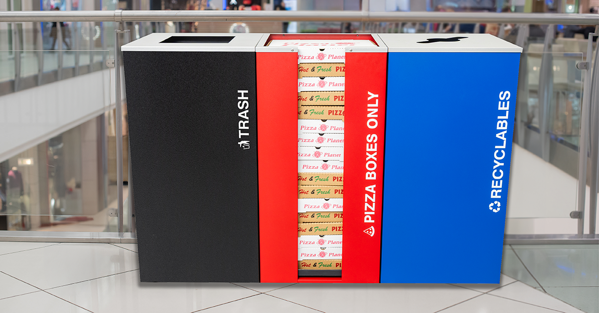 New! Kaleidoscope Pizza  Box Recycler