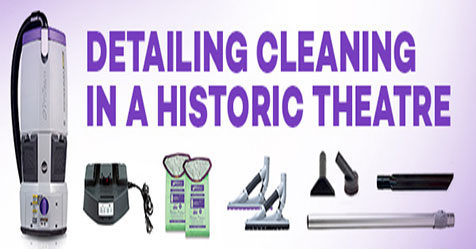 GoFree Flex Pro Cordless Backpack Cleans Historic Theatre Pro Team