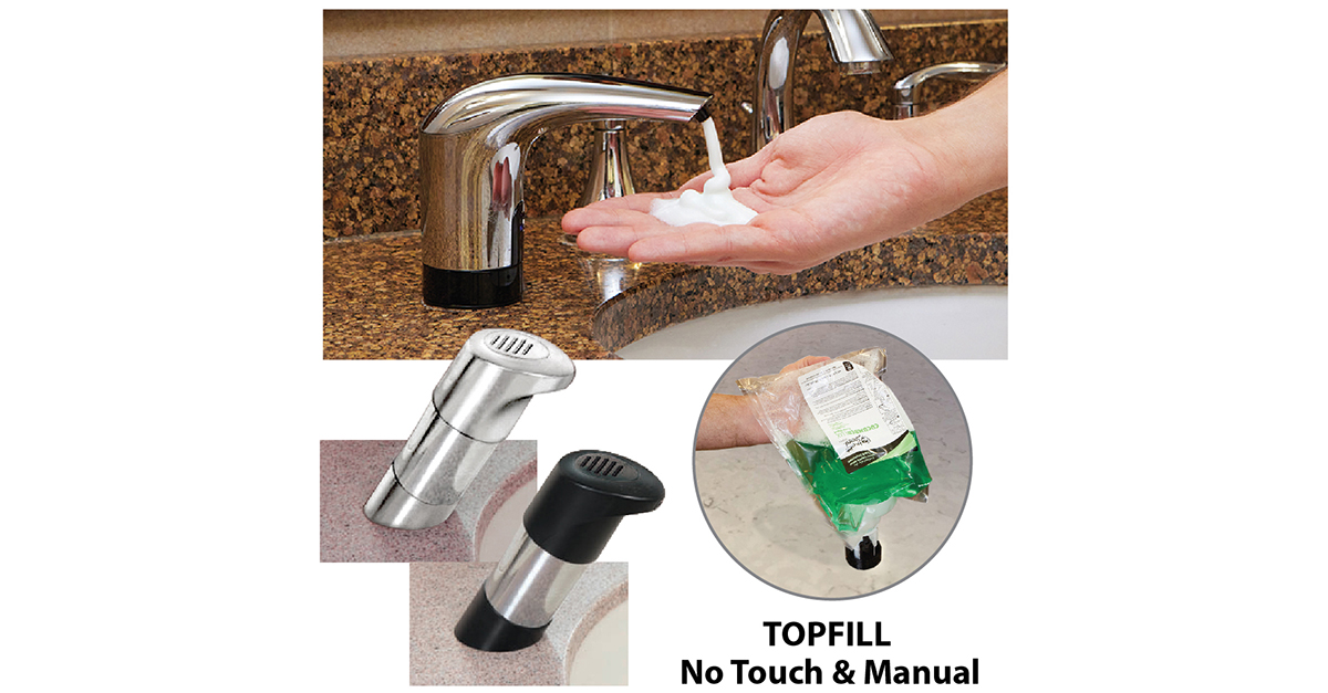 Enhance the restroom experience with TOPFILL™ dispensers