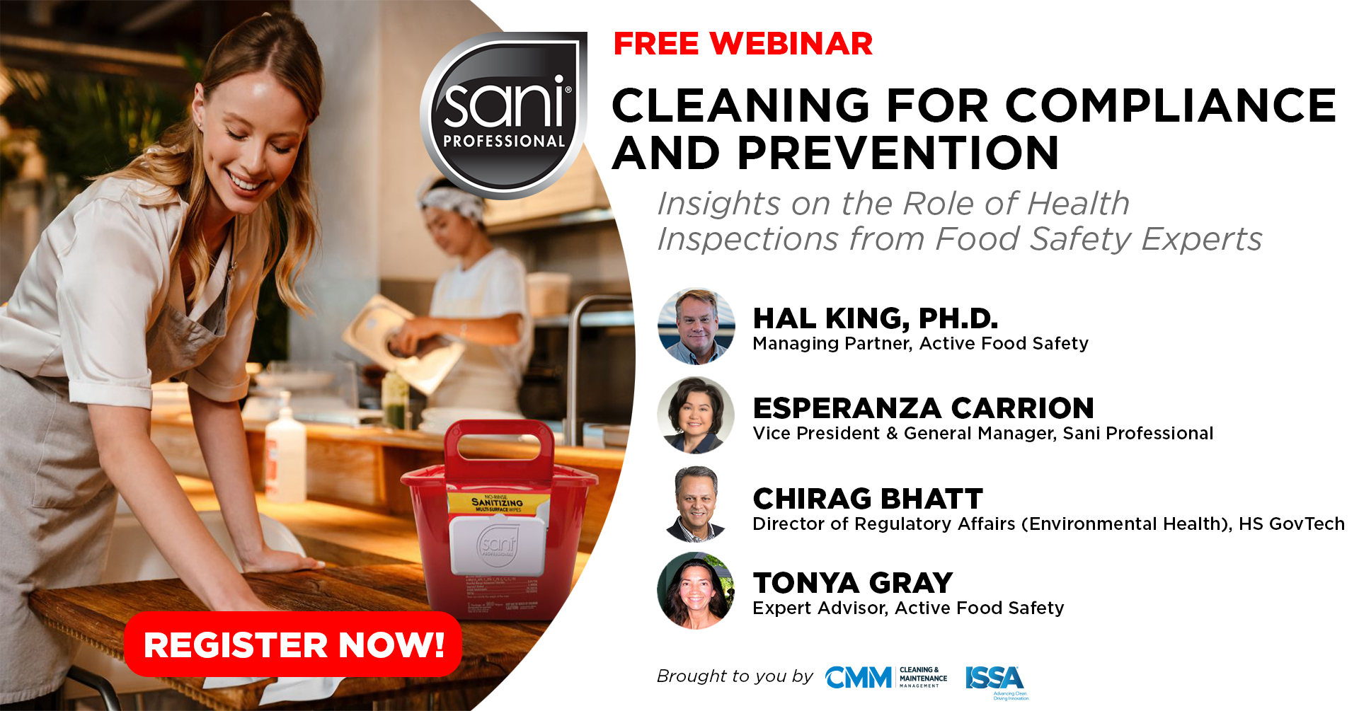 Free Webinar - Cleaning for Compliance and Prevention - Register Now