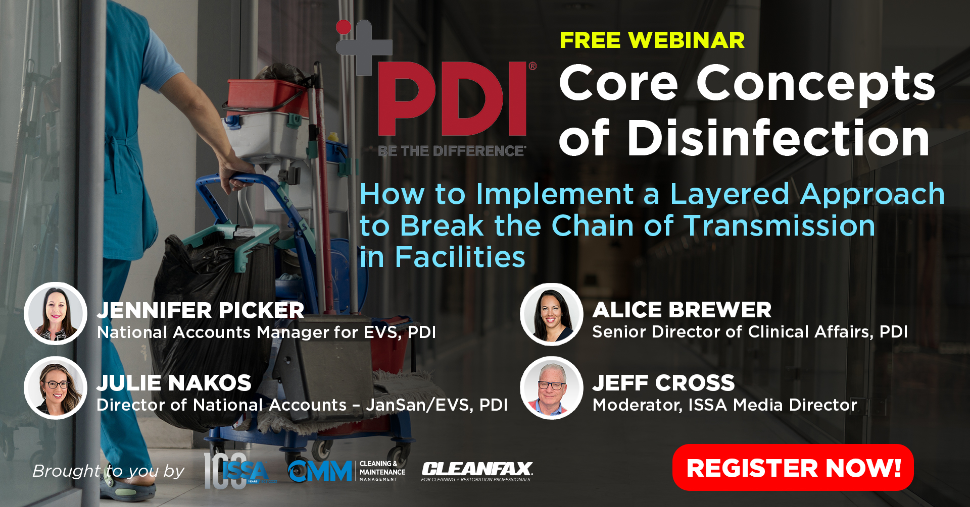 Free Webinar - PDI Core Concepts of Disinfection- Register Now