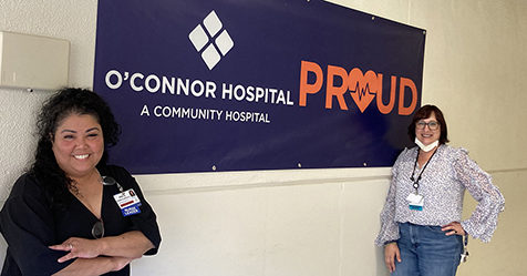 Priya Pandya-Orozco and Gina Nissinoff at O'Connor Hospital
