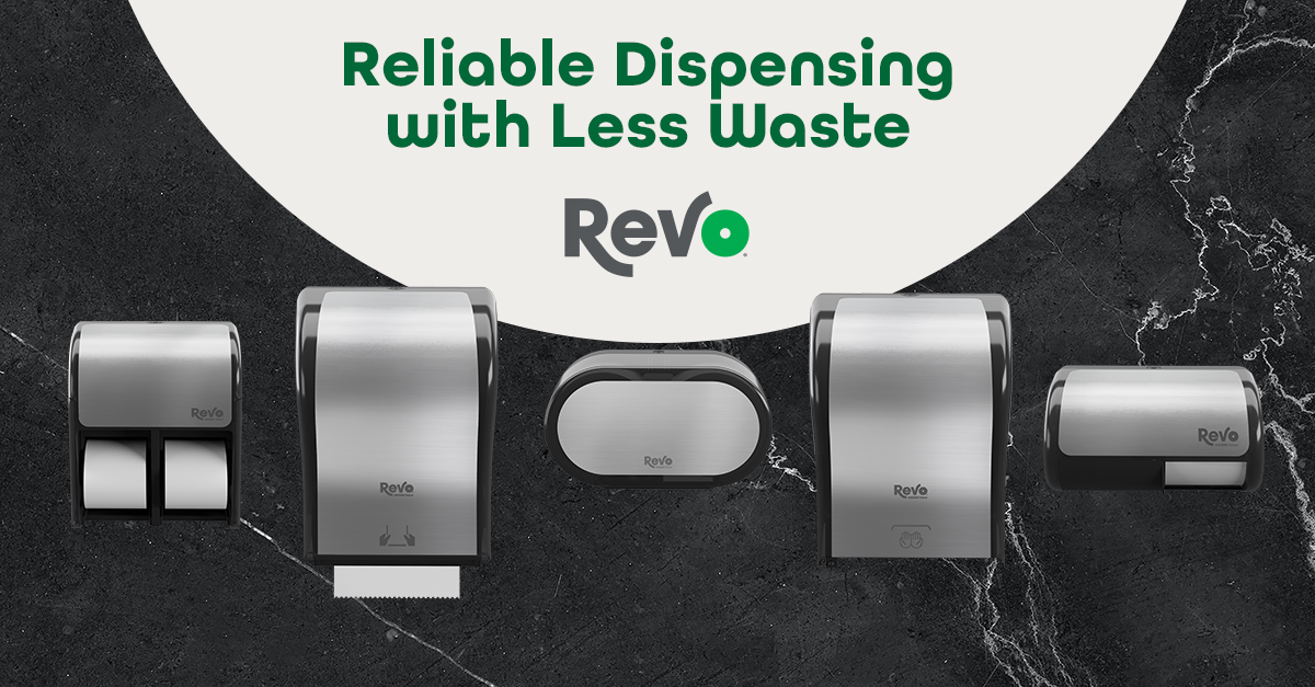 Hygienic Revo Tissue & Towel Dispensers from Domtar Curb Costs & Waste