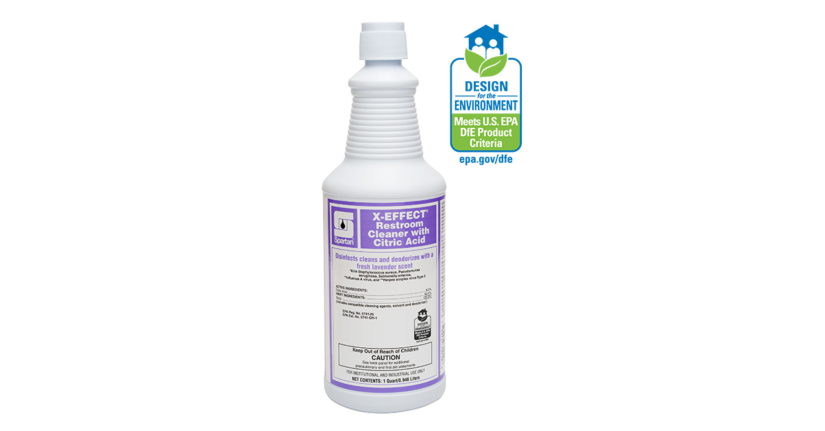 DfE-Certified Restroom Disinfectant—No PPE Required