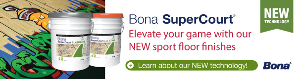 Bona SuperCourt, Elevate your game with NEW sport floor finishes. Learn more!