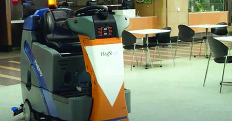 FlagShip Facility Services Takes Flight With Robotic Floor Scrubbers