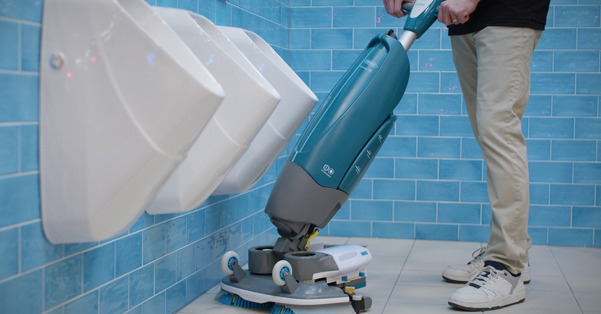 Spotless Restrooms Start With i-Mop