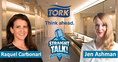 Raquel Carbonari, Brand Activation Director for Tork in North America, and Jen Ashman, Head of Envisioning and Partner at the design agency Other Tomorrow
