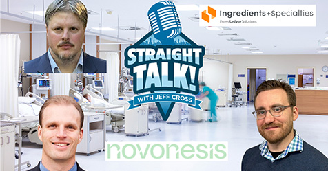 ohn Howell and John Harp of Novonesis and Brandon Beyer of Ingredients + Specialties from Univar Solutions