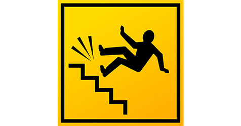 stairs and fall hazard