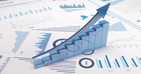 upward arrow graphic